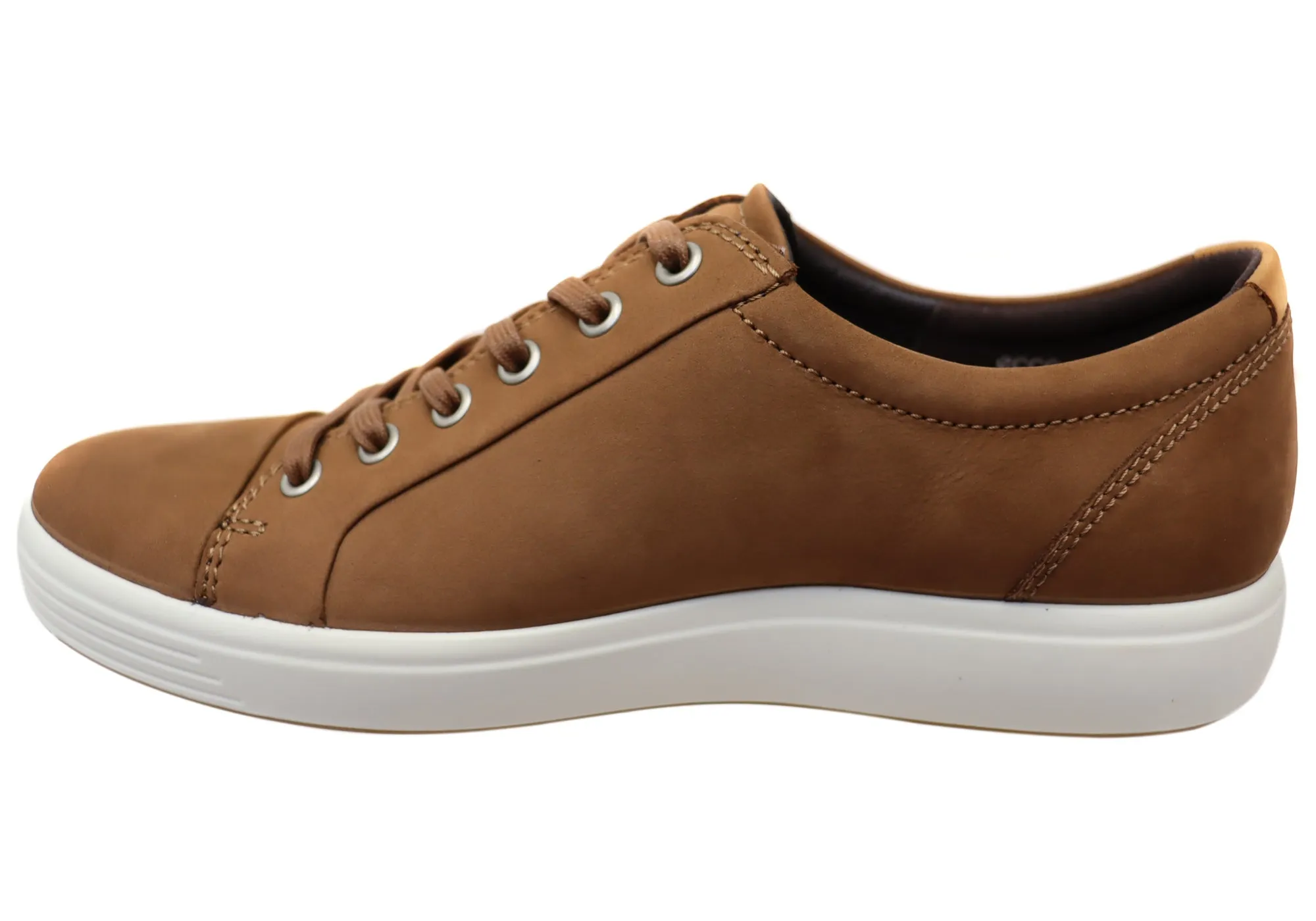 ECCO Herren Soft 7 Bequeme Leder Casual Schnürschuhe Sneaker Ecco Schuhe
