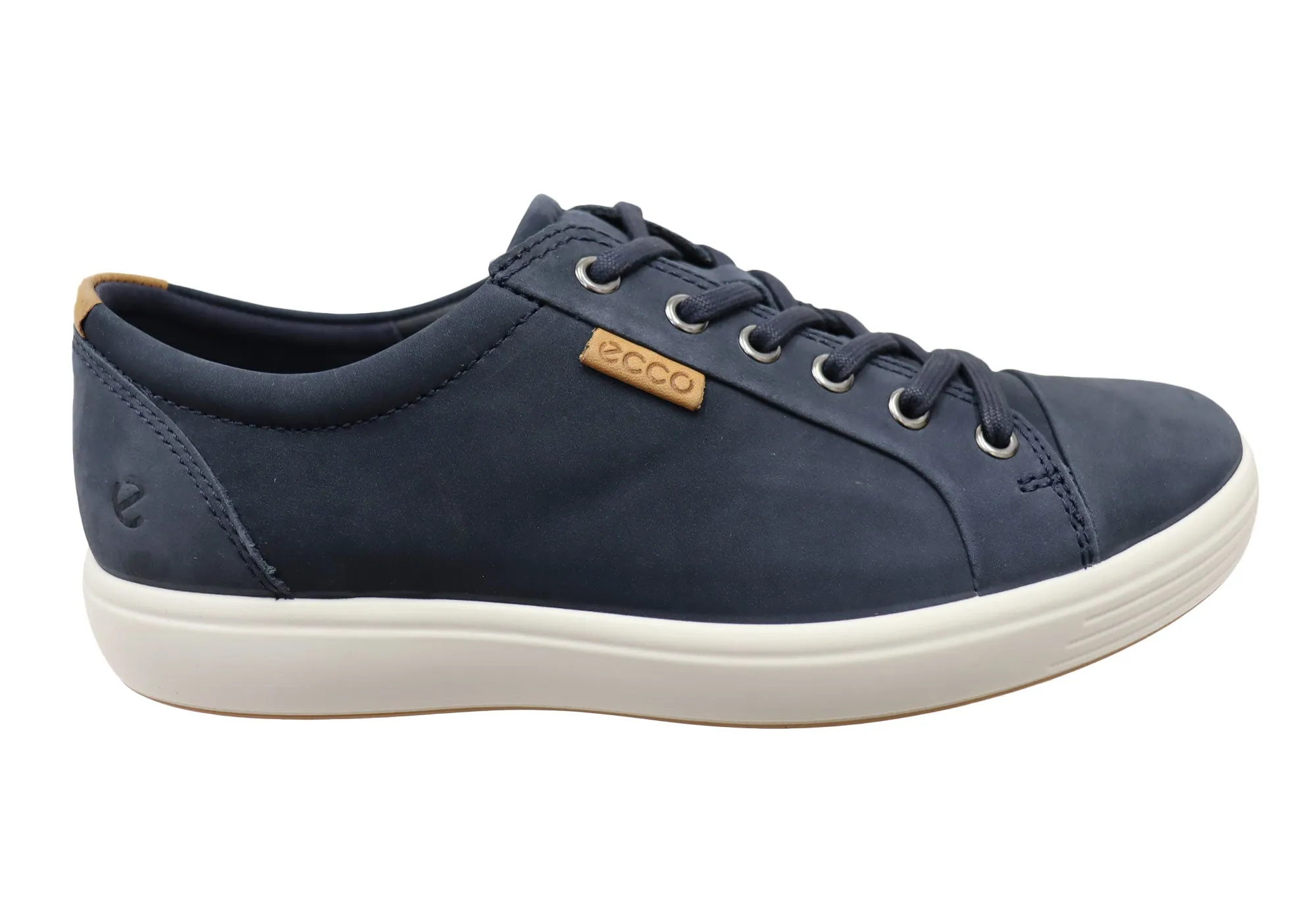 ECCO Herren Soft 7 Bequeme Leder Casual Schnürschuhe Sneaker Ecco Schuhe