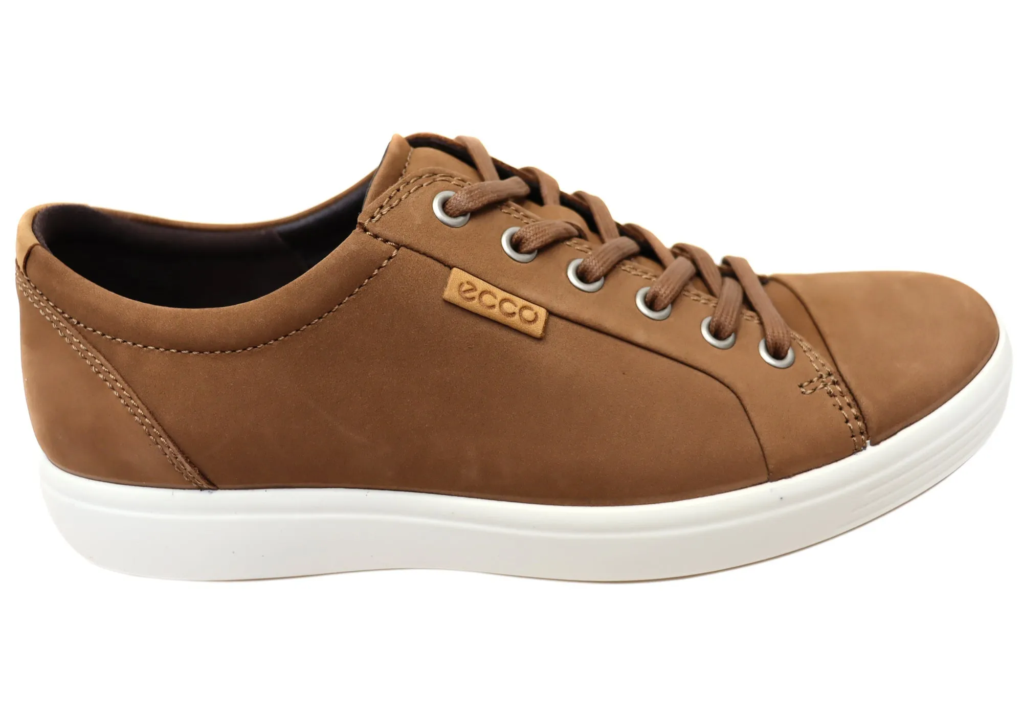 ECCO Herren Soft 7 Bequeme Leder Casual Schnürschuhe Sneaker Ecco Schuhe
