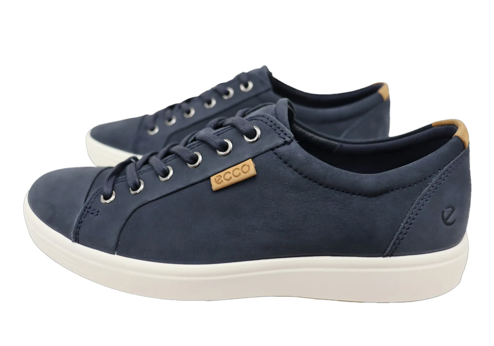 ECCO Herren Soft 7 Bequeme Leder Casual Schnürschuhe Sneaker Ecco Schuhe
