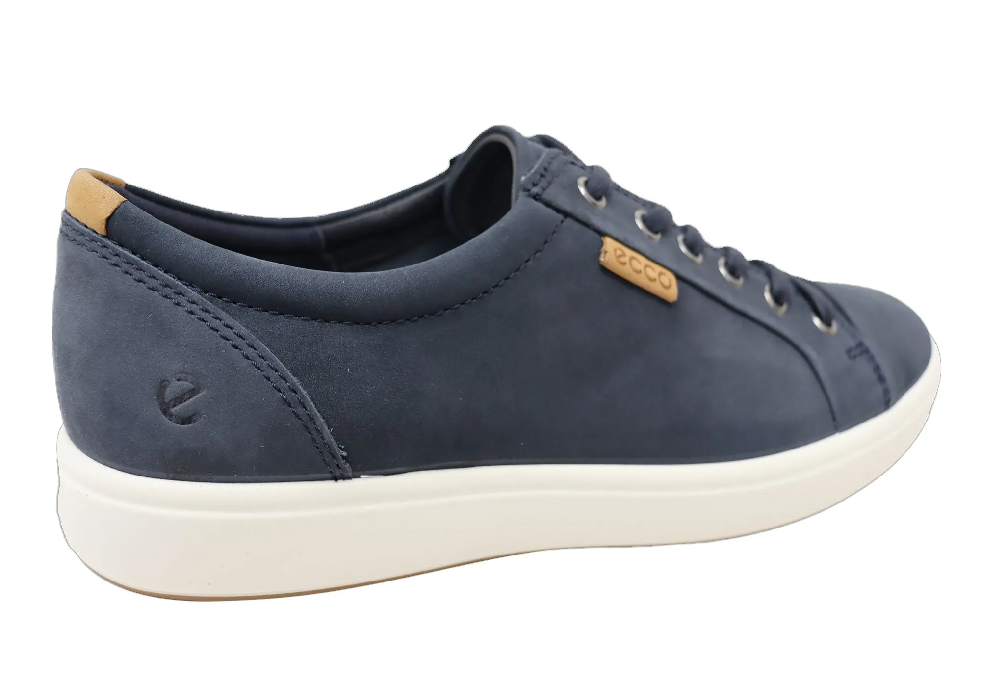 ECCO Herren Soft 7 Bequeme Leder Casual Schnürschuhe Sneaker Ecco Schuhe