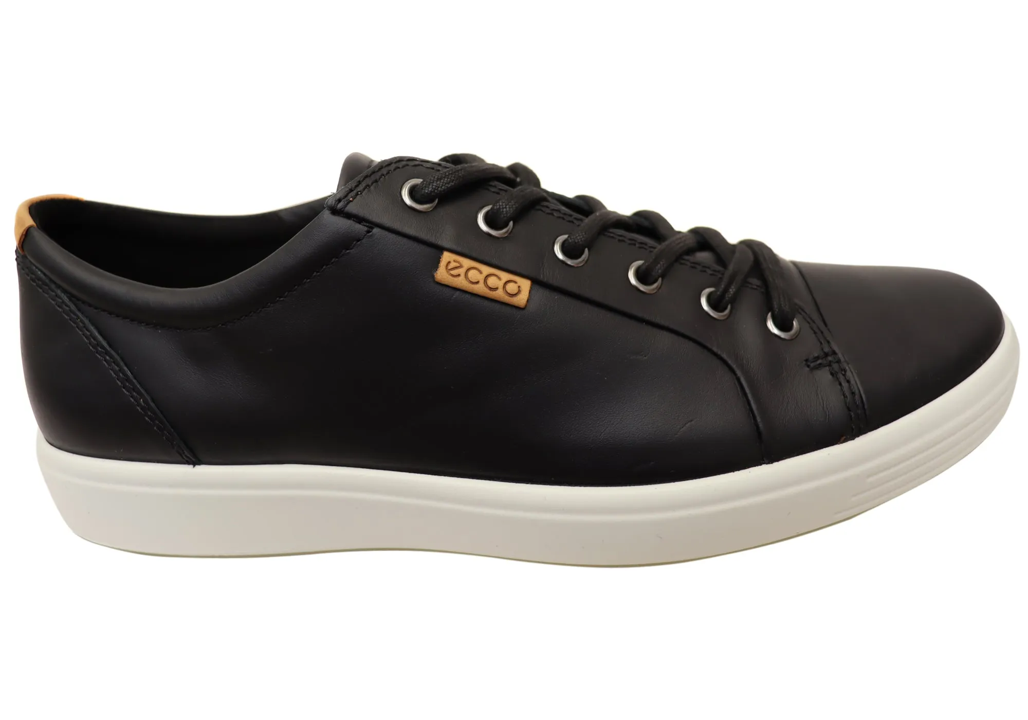 ECCO Herren Soft 7 Bequeme Leder Casual Schnürschuhe Sneaker Ecco Schuhe