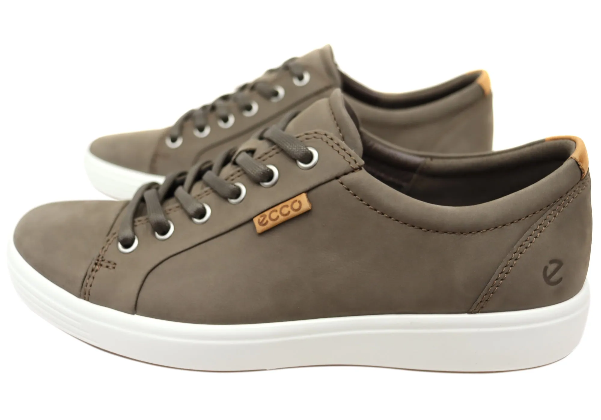ECCO Herren Soft 7 Bequeme Leder Casual Schnürschuhe Sneaker Ecco Schuhe