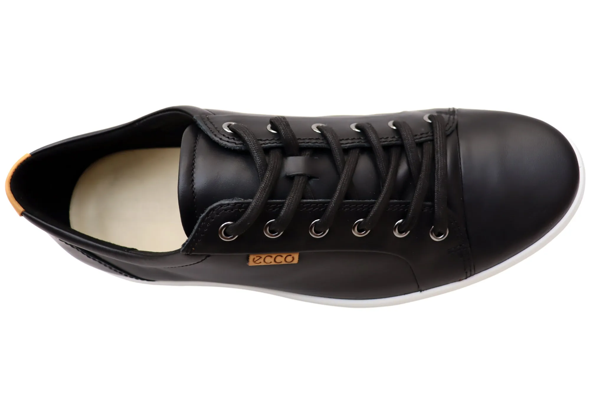 ECCO Herren Soft 7 Bequeme Leder Casual Schnürschuhe Sneaker Ecco Schuhe