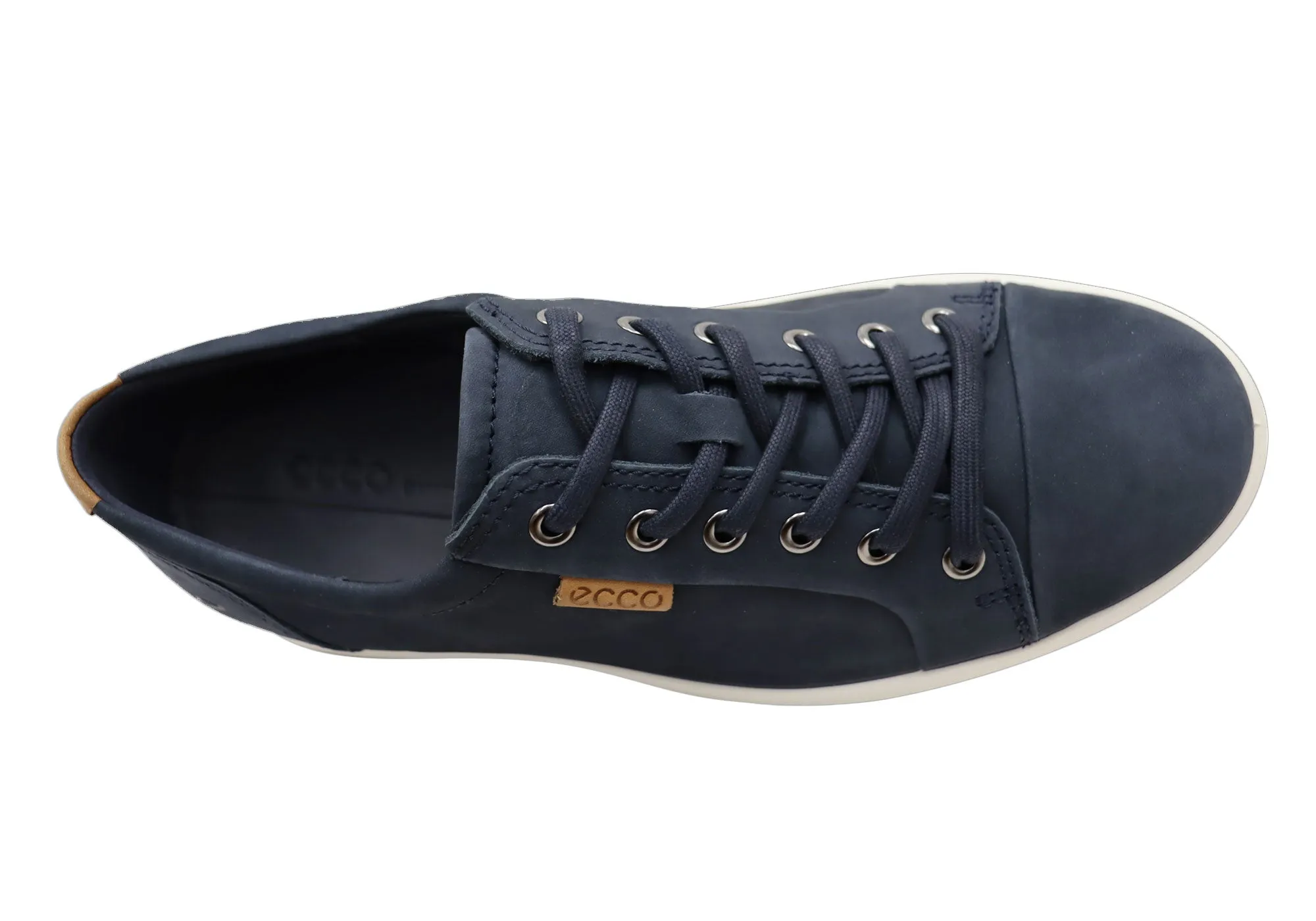 ECCO Herren Soft 7 Bequeme Leder Casual Schnürschuhe Sneaker Ecco Schuhe