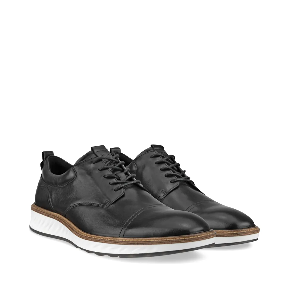 Ecco Herren ST.1 Hybrid Cap Toe Derby Schnürschuh in Schwarz