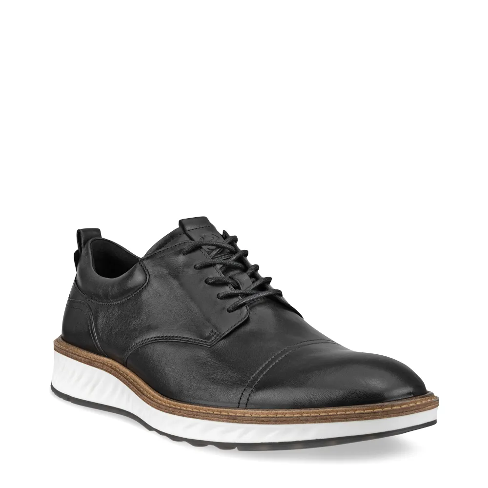 Ecco Herren ST.1 Hybrid Cap Toe Derby Schnürschuh in Schwarz