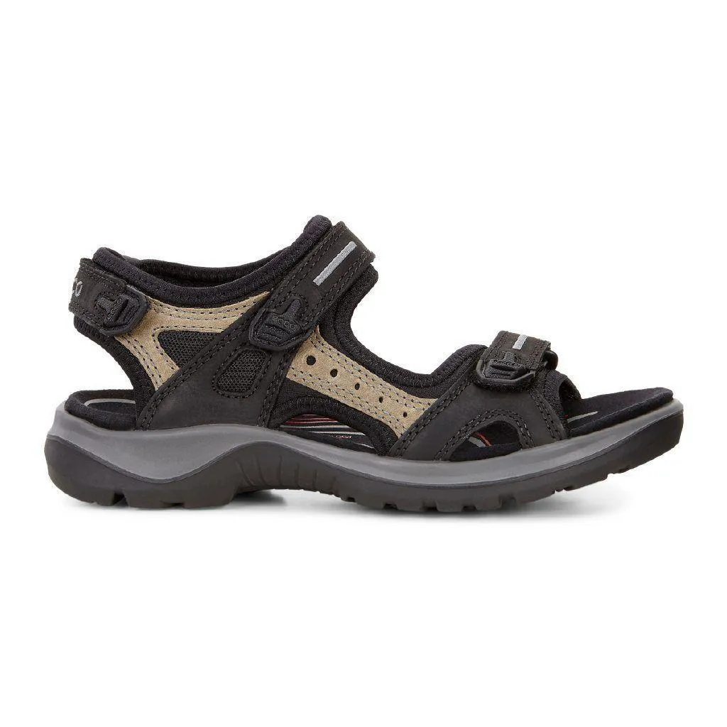 ECCO Damen 069563 Yucatan Sandale Schwarz Nubuk
