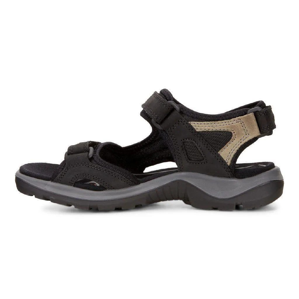 ECCO Damen 069563 Yucatan Sandale Schwarz Nubuk