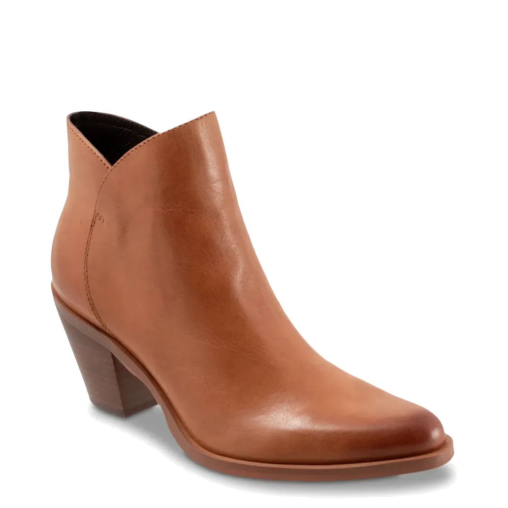 EOS Footwear Damen Ellie Stiefel mit Absatz und Seitlichem Reißverschluss in Brandy