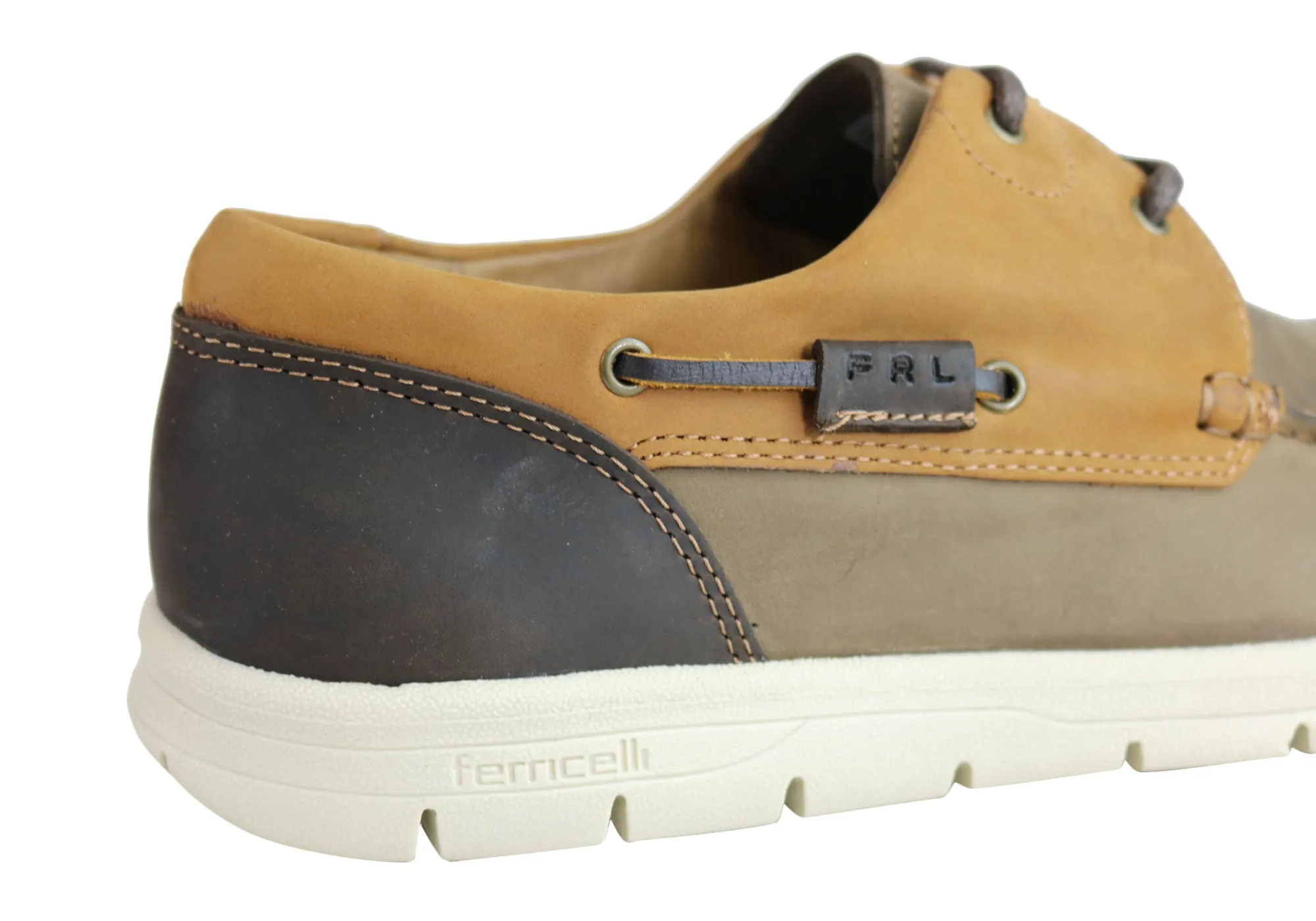 Ferricelli Anker Herren Gepolsterte Bequeme Freizeitschuhe aus Leder mit Schnürung Ferricelli Schuhe