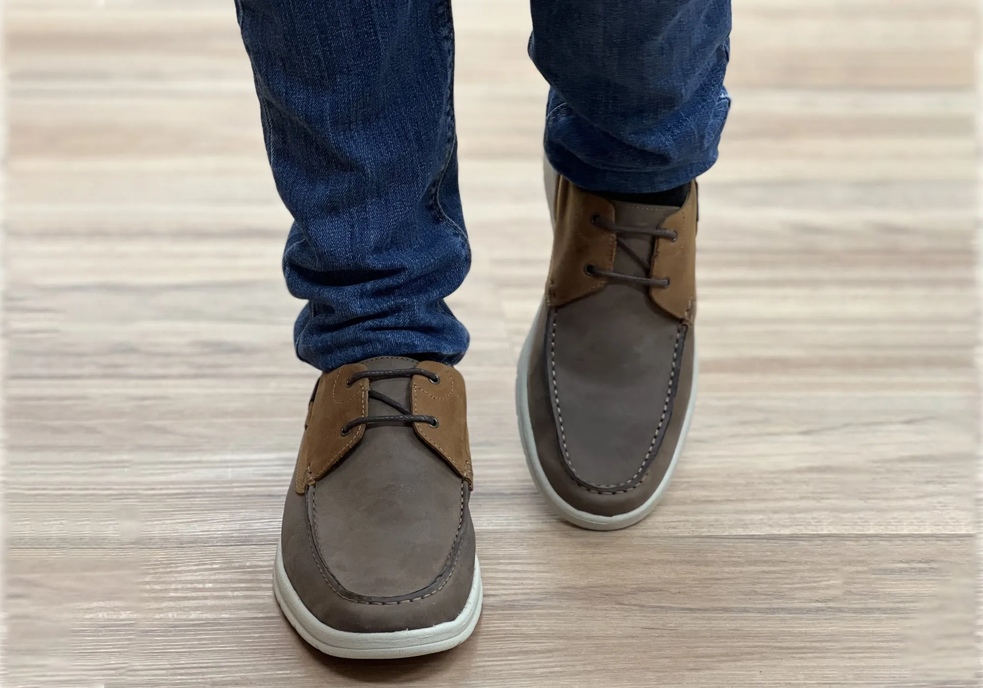 Ferricelli Anker Herren Gepolsterte Bequeme Freizeitschuhe aus Leder mit Schnürung Ferricelli Schuhe