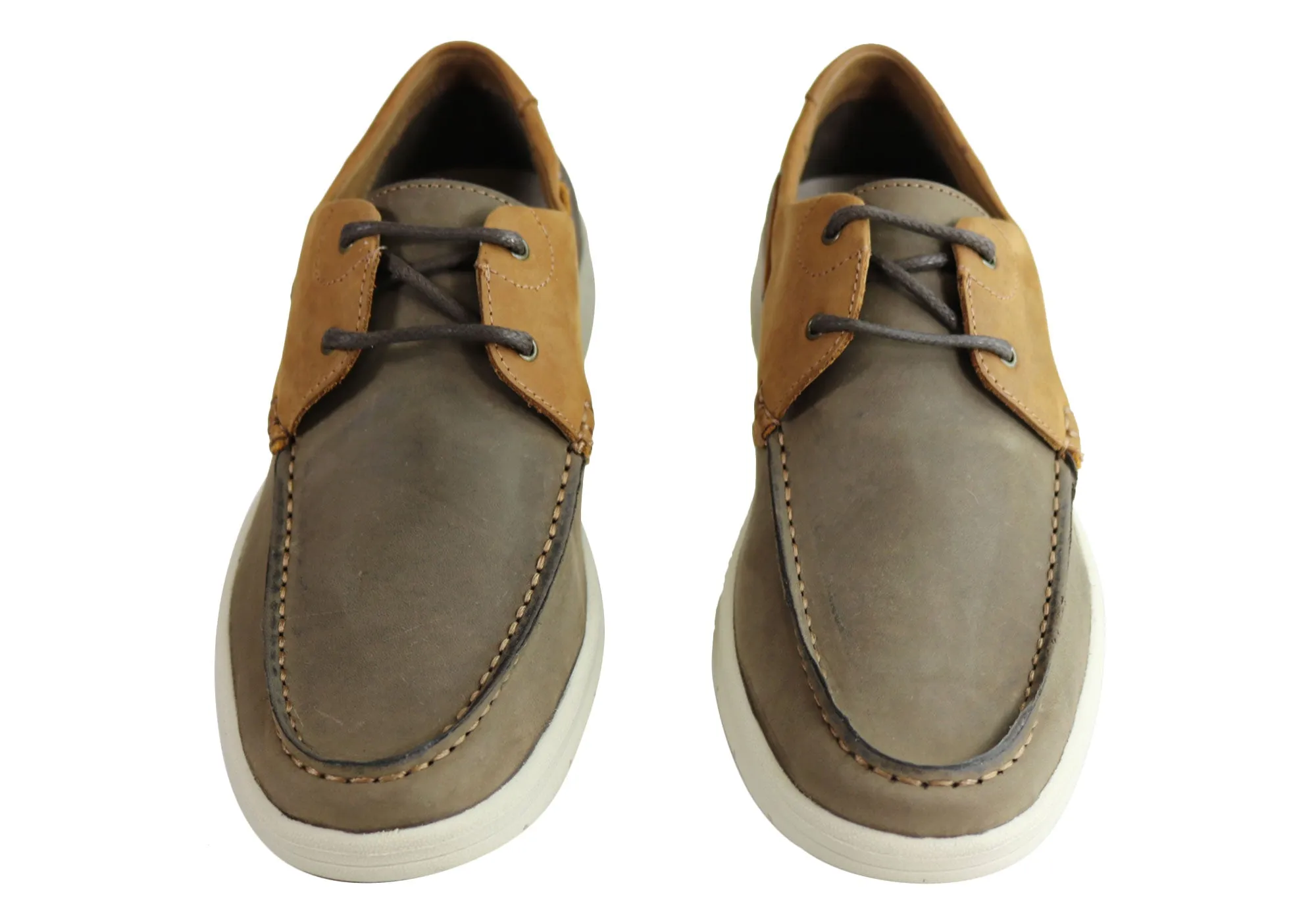 Ferricelli Anker Herren Gepolsterte Bequeme Freizeitschuhe aus Leder mit Schnürung Ferricelli Schuhe