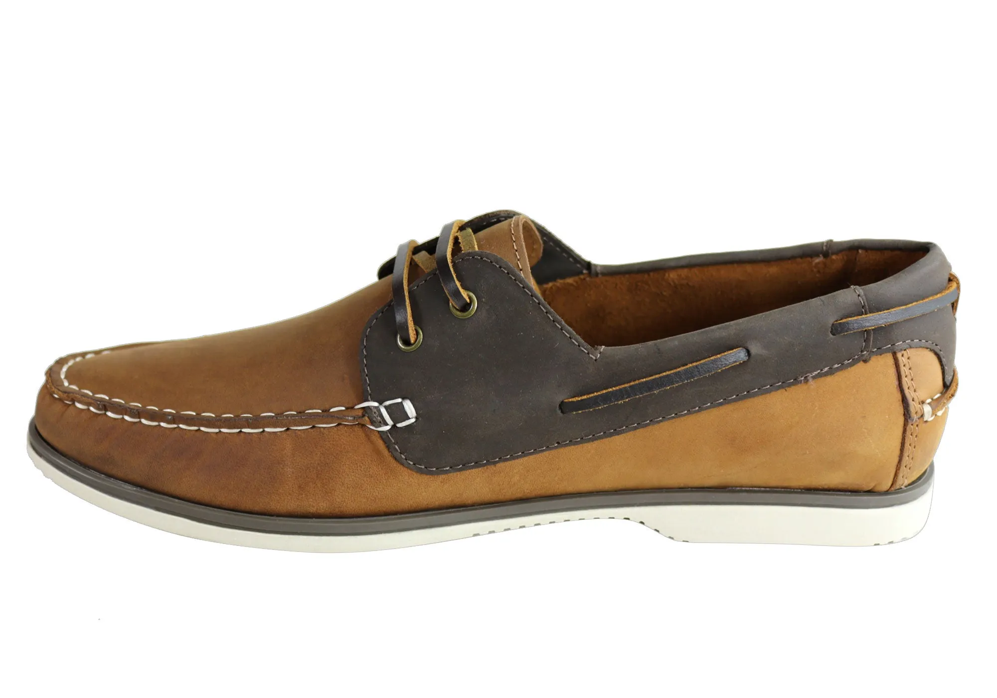 Ferricelli Gordon Herren Freizeit-Lederschuhe mit Schnürung Hergestellt in Brasilien Ferricelli Schuhe