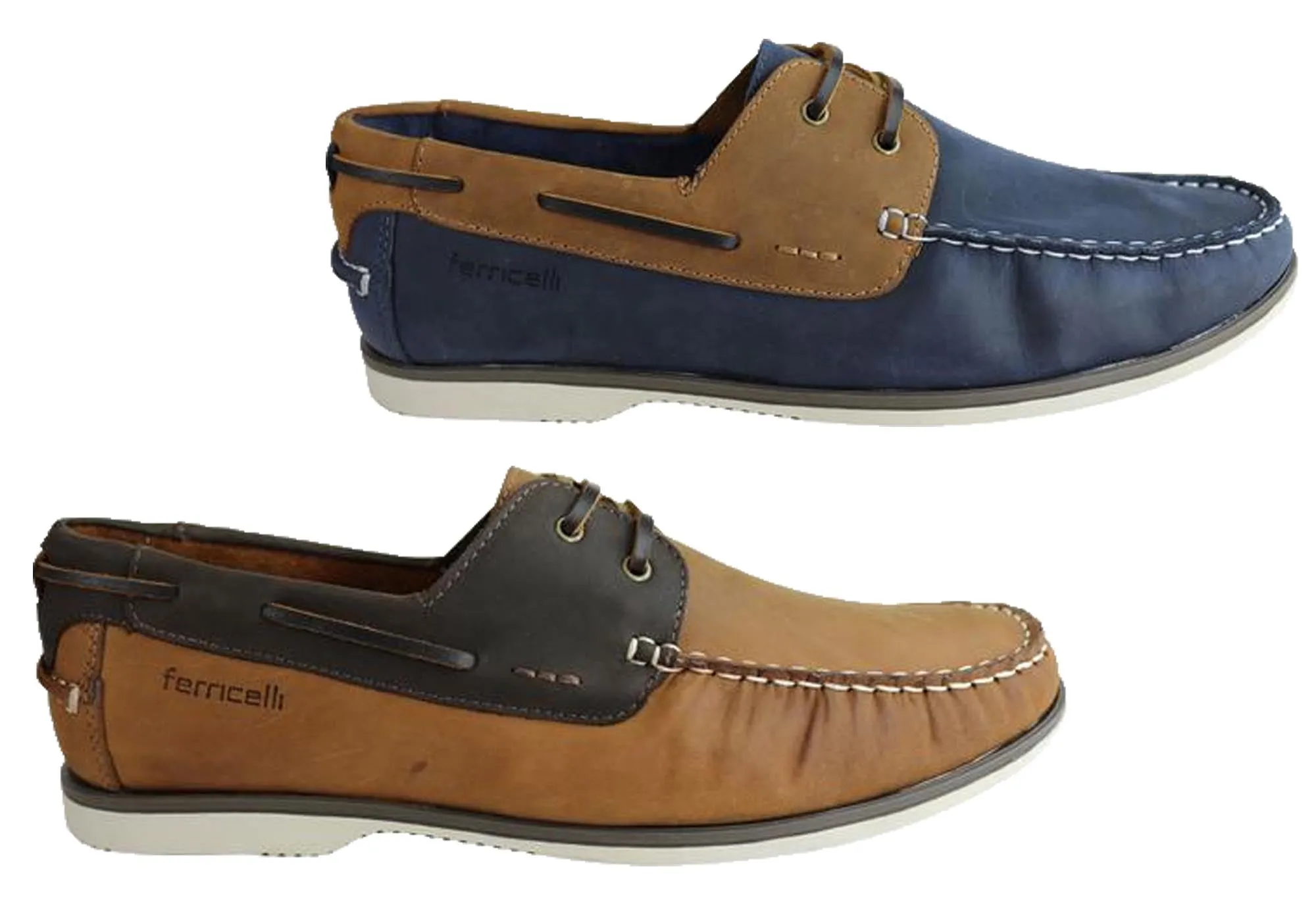 Ferricelli Gordon Herren Freizeit-Lederschuhe mit Schnürung Hergestellt in Brasilien Ferricelli Schuhe