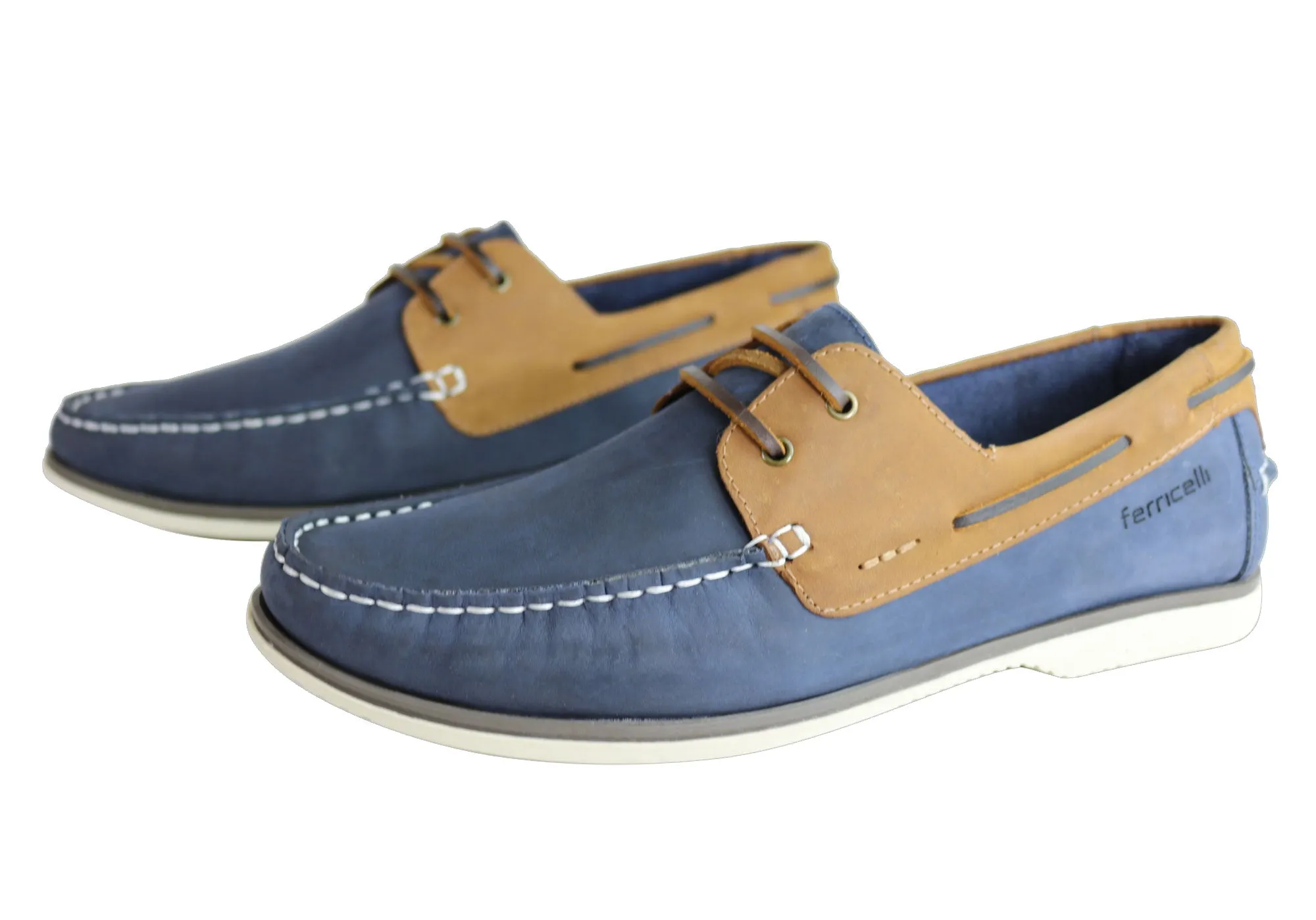 Ferricelli Gordon Herren Freizeit-Lederschuhe mit Schnürung Hergestellt in Brasilien Ferricelli Schuhe