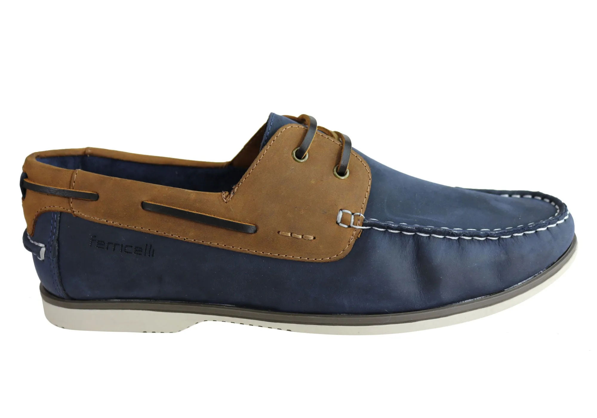 Ferricelli Gordon Herren Freizeit-Lederschuhe mit Schnürung Hergestellt in Brasilien Ferricelli Schuhe