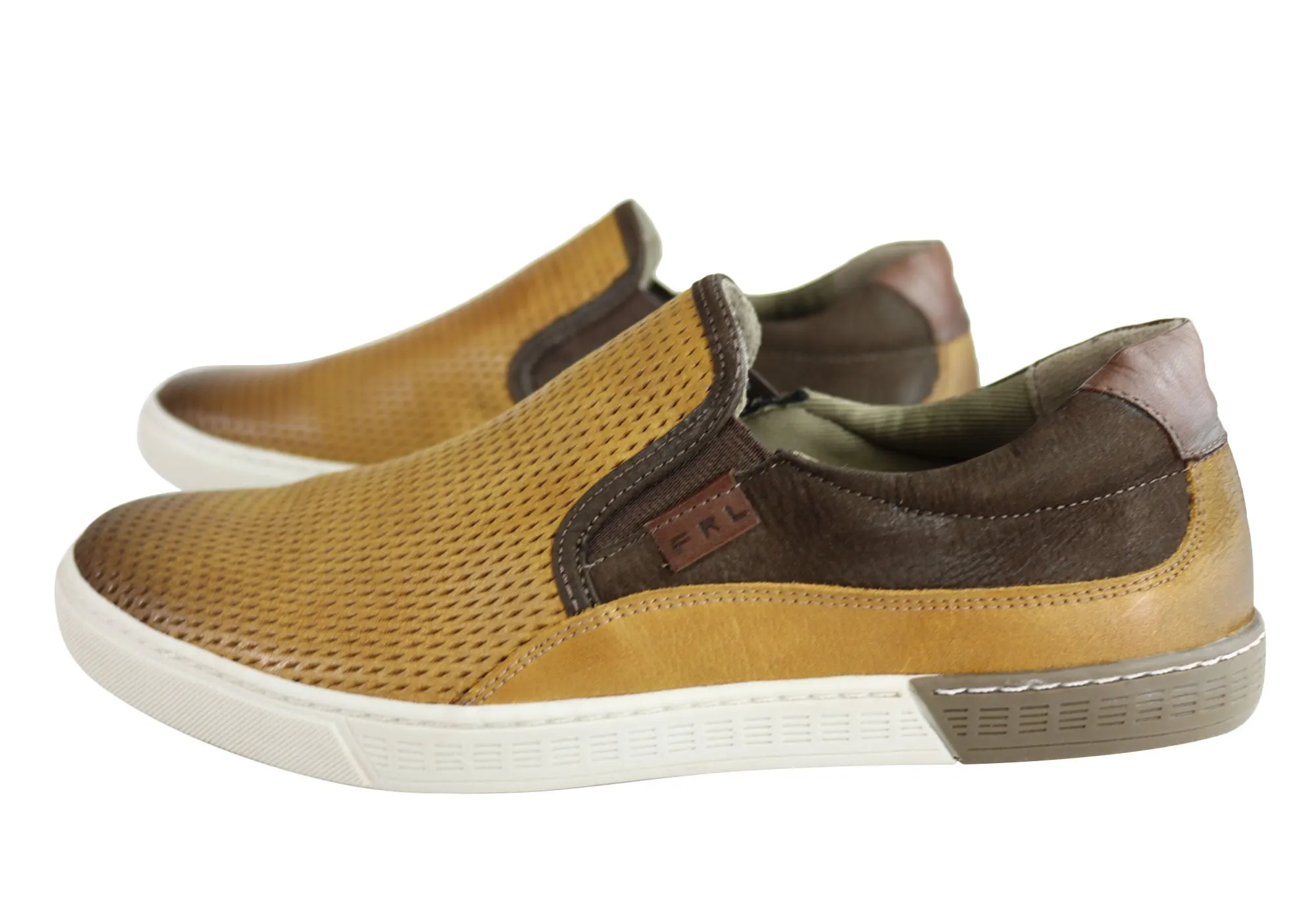 Ferricelli Kelvin Herren Leder Slip-On Freizeitschuhe Hergestellt in Brasilien Ferricelli Schuhe