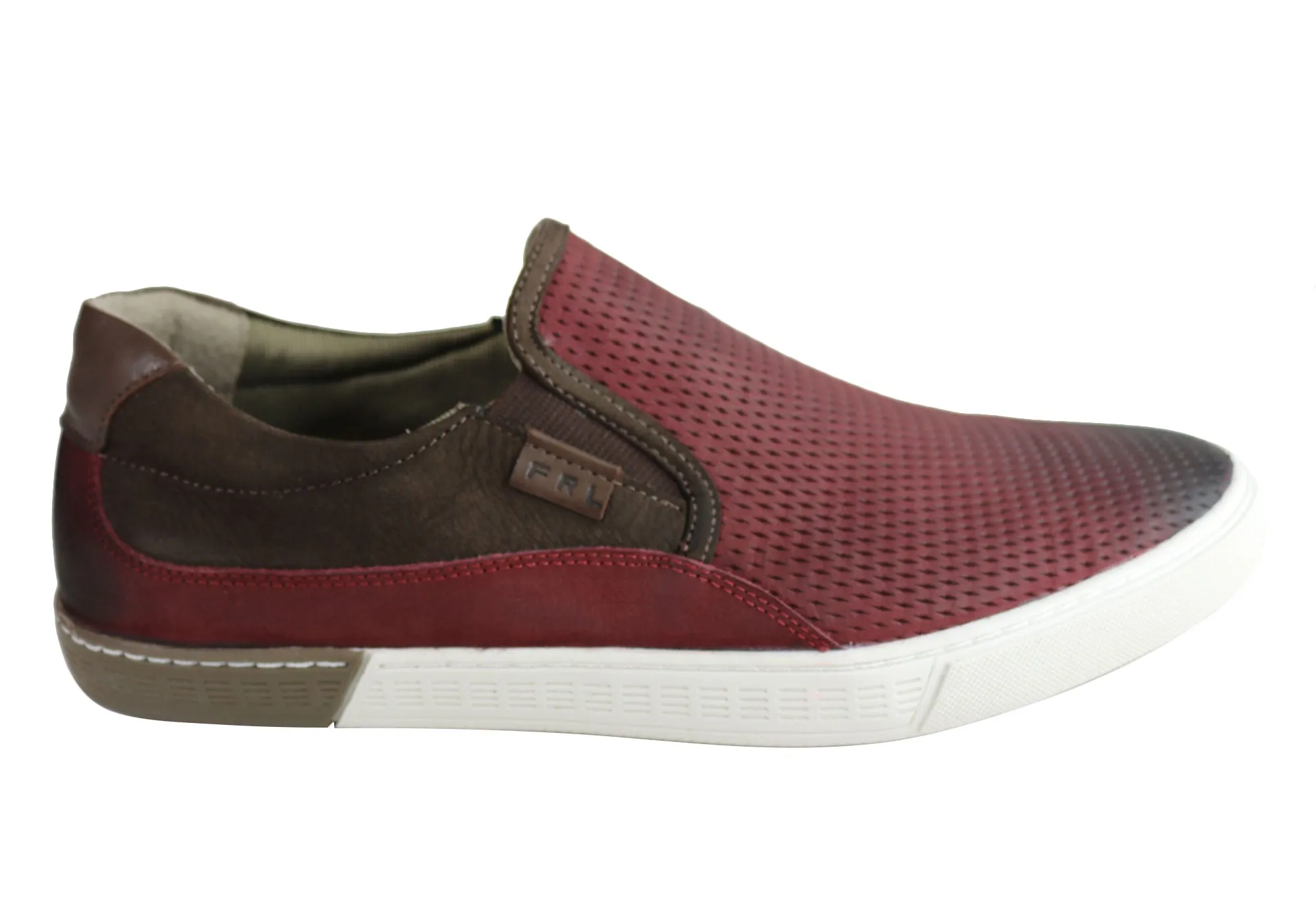 Ferricelli Kelvin Herren Leder Slip-On Freizeitschuhe Hergestellt in Brasilien Ferricelli Schuhe