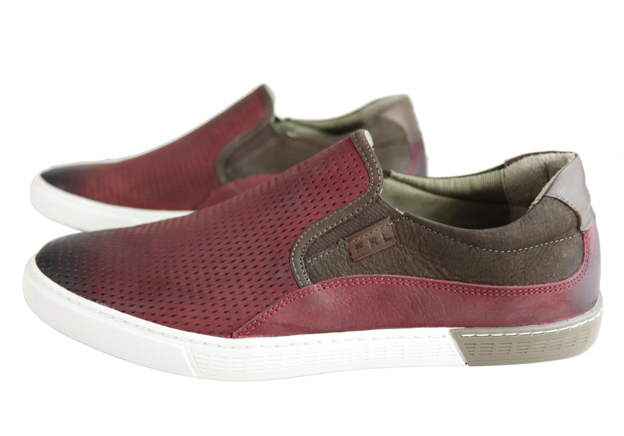 Ferricelli Kelvin Herren Leder Slip-On Freizeitschuhe Hergestellt in Brasilien Ferricelli Schuhe