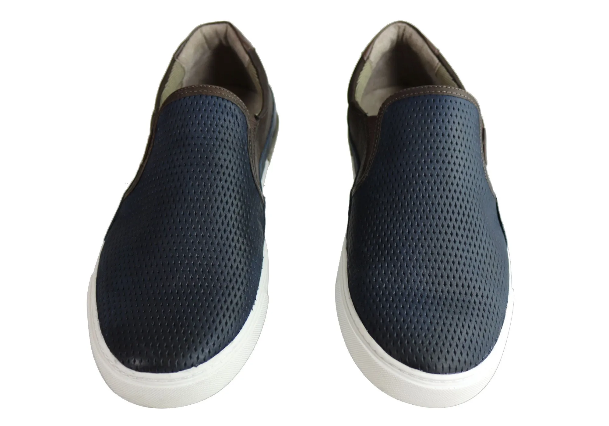 Ferricelli Kelvin Herren Leder Slip-On Freizeitschuhe Hergestellt in Brasilien Ferricelli Schuhe