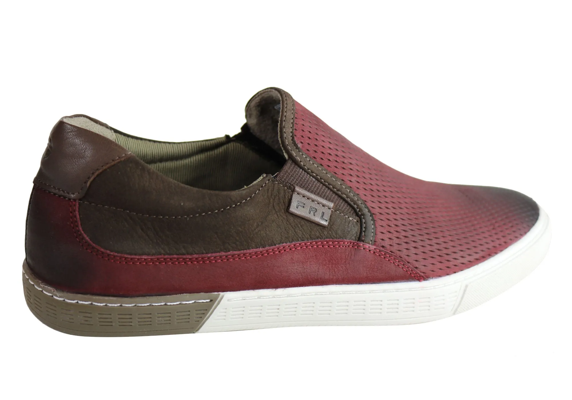 Ferricelli Kelvin Herren Leder Slip-On Freizeitschuhe Hergestellt in Brasilien Ferricelli Schuhe
