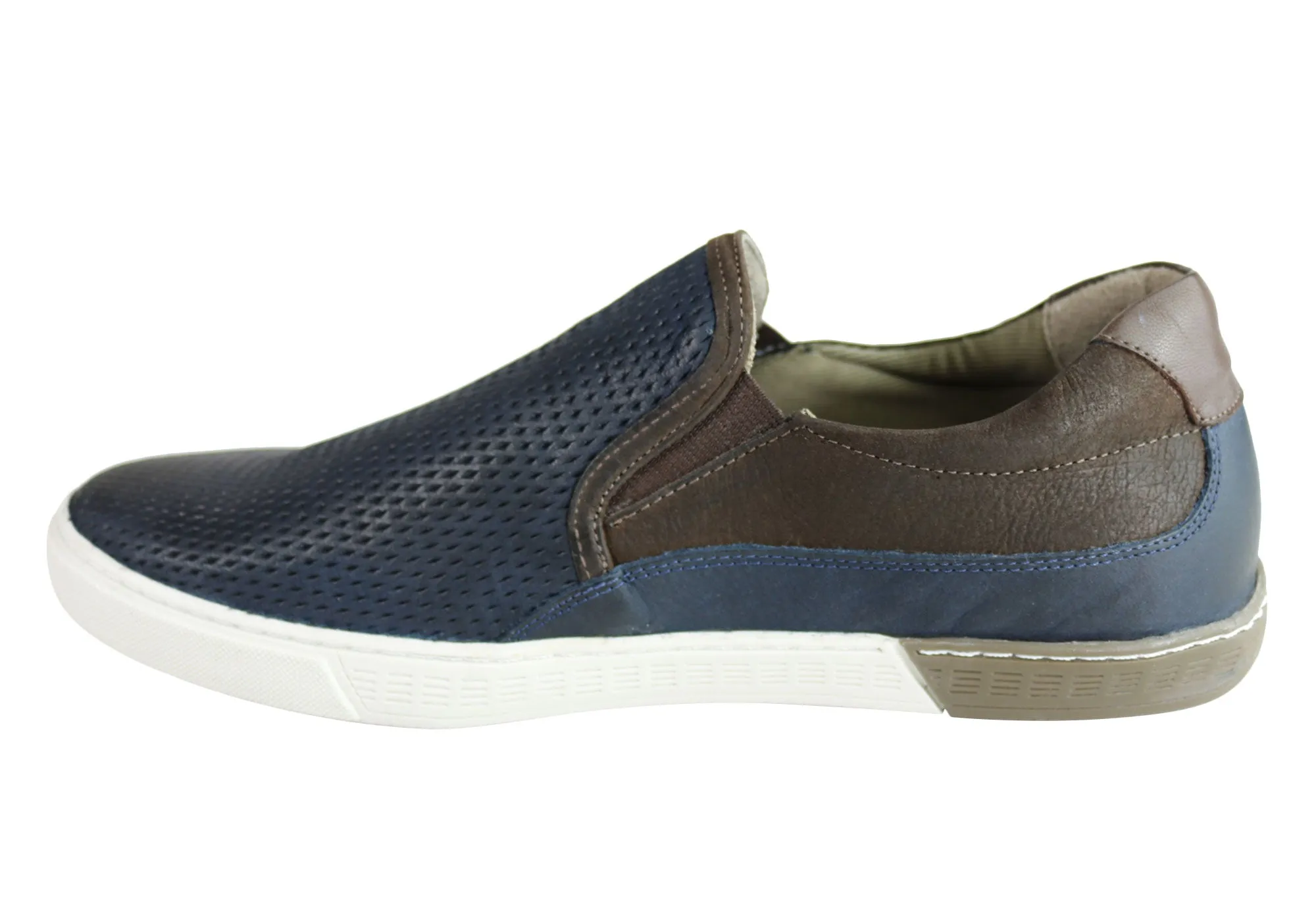 Ferricelli Kelvin Herren Leder Slip-On Freizeitschuhe Hergestellt in Brasilien Ferricelli Schuhe