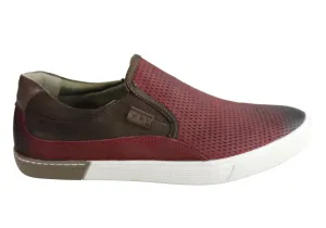 Ferricelli Kelvin Herren Leder Slip-On Freizeitschuhe Hergestellt in Brasilien Ferricelli Schuhe