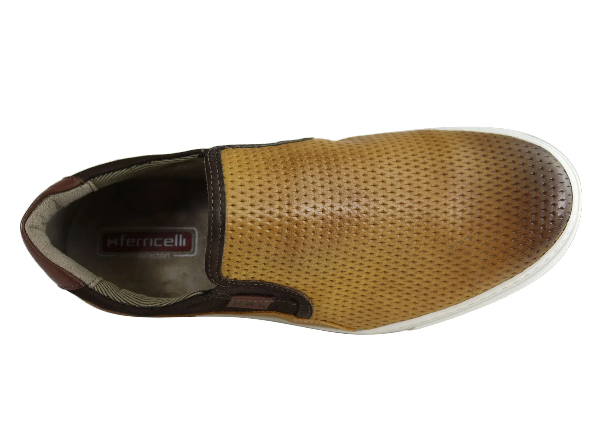 Ferricelli Kelvin Herren Leder Slip-On Freizeitschuhe Hergestellt in Brasilien Ferricelli Schuhe