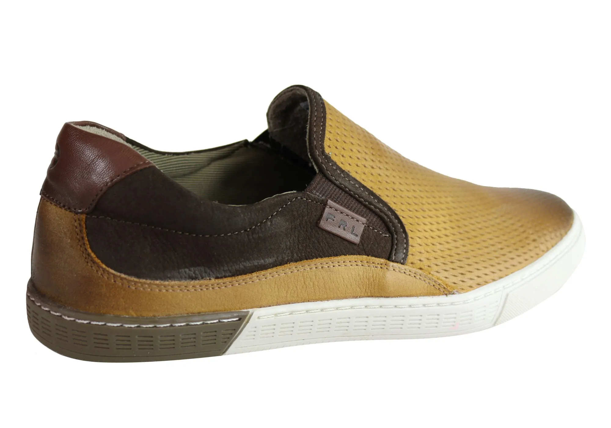 Ferricelli Kelvin Herren Leder Slip-On Freizeitschuhe Hergestellt in Brasilien Ferricelli Schuhe