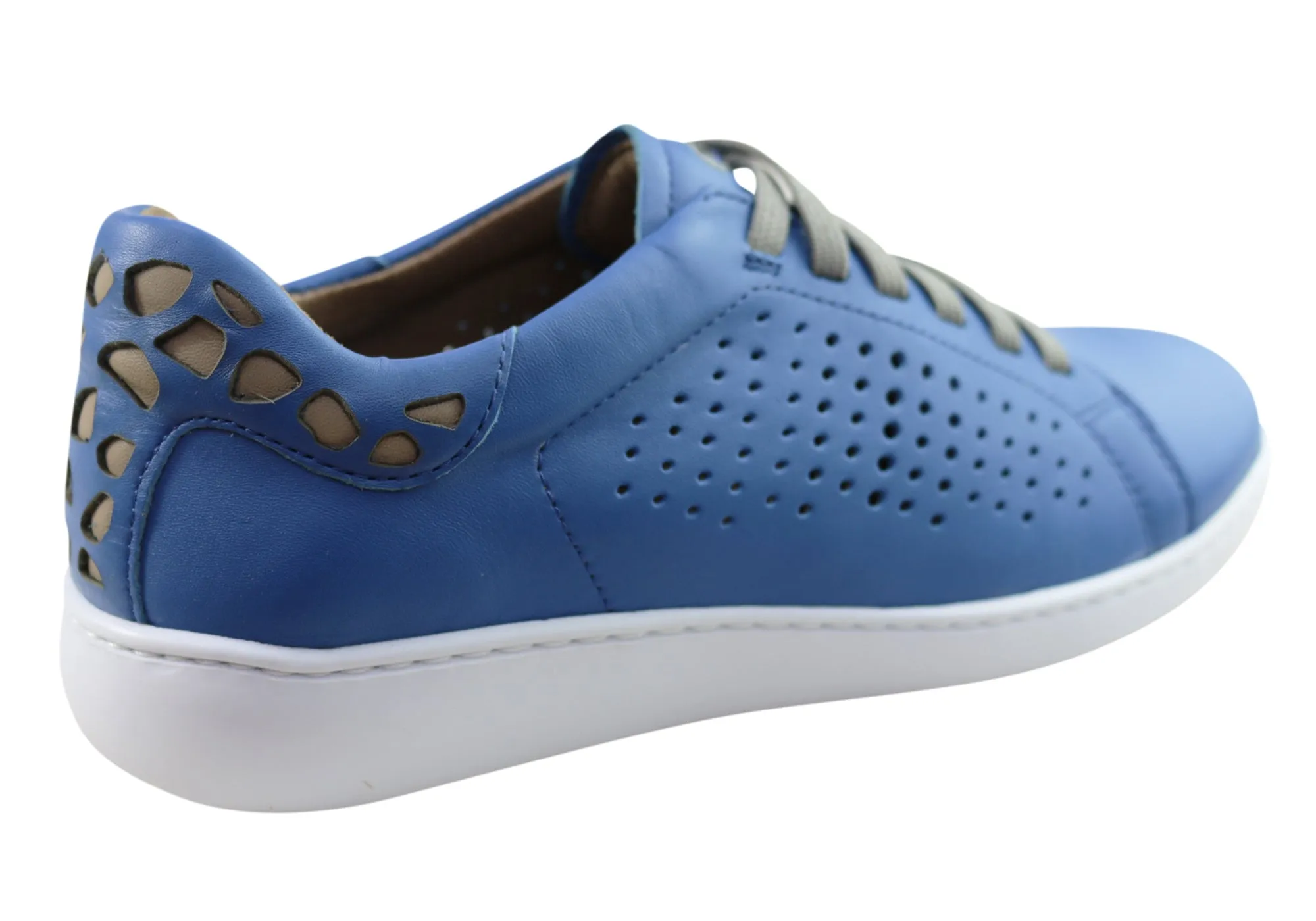 Flex & Go Abra Damen Komfort Ledercasualschuhe Hergestellt in Portugal Flex & Go Schuhe