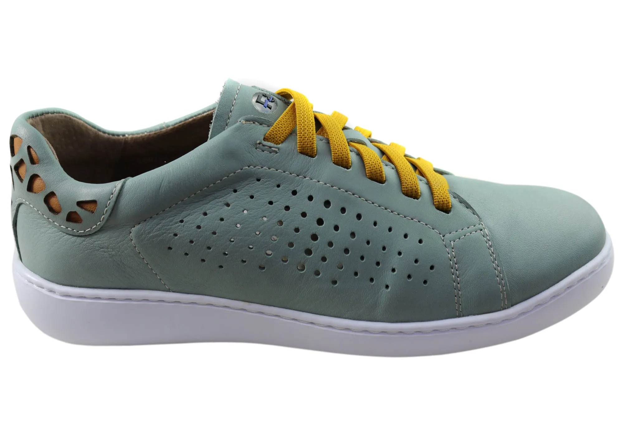 Flex & Go Abra Damen Komfort Ledercasualschuhe Hergestellt in Portugal Flex & Go Schuhe