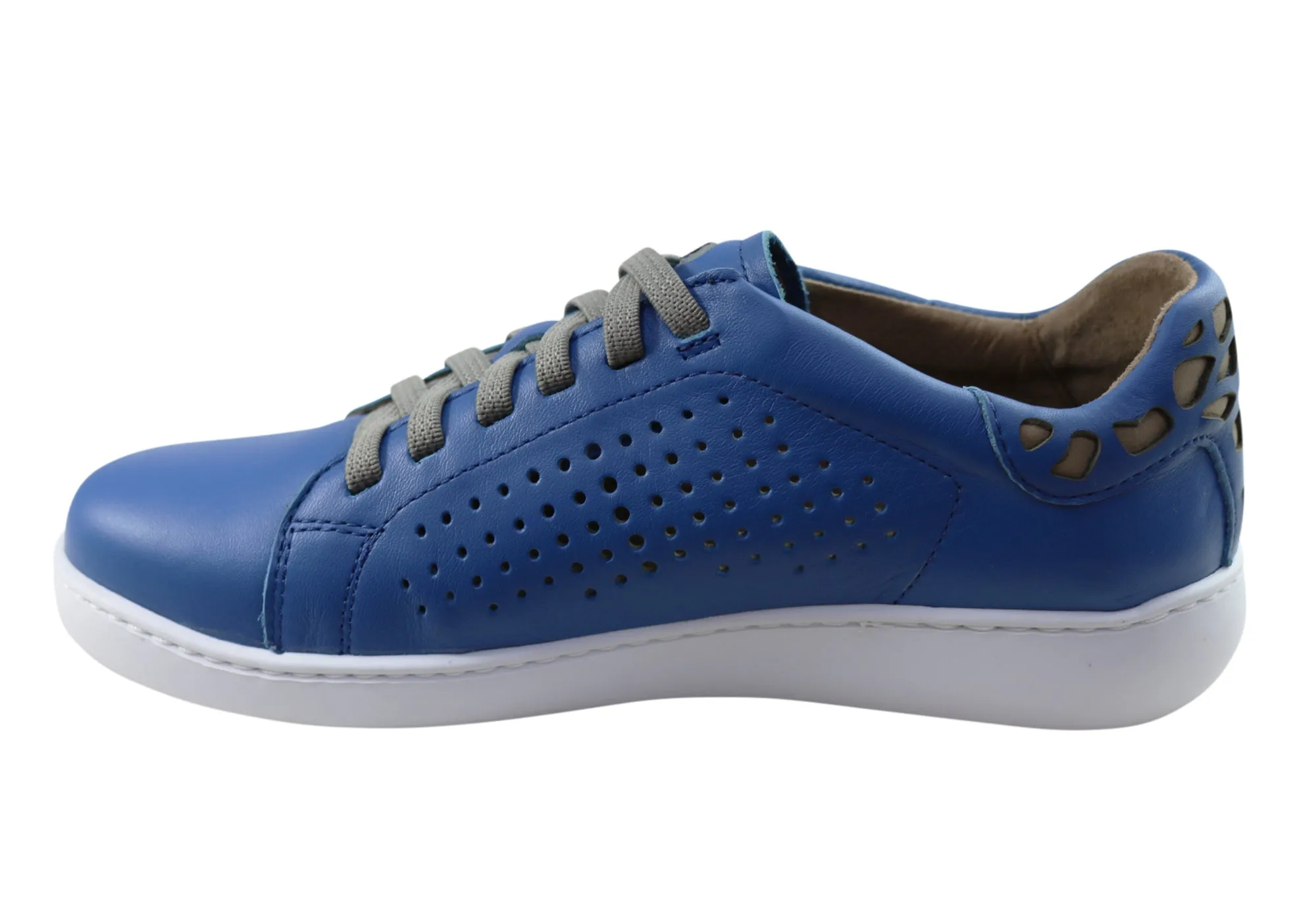 Flex & Go Abra Damen Komfort Ledercasualschuhe Hergestellt in Portugal Flex & Go Schuhe