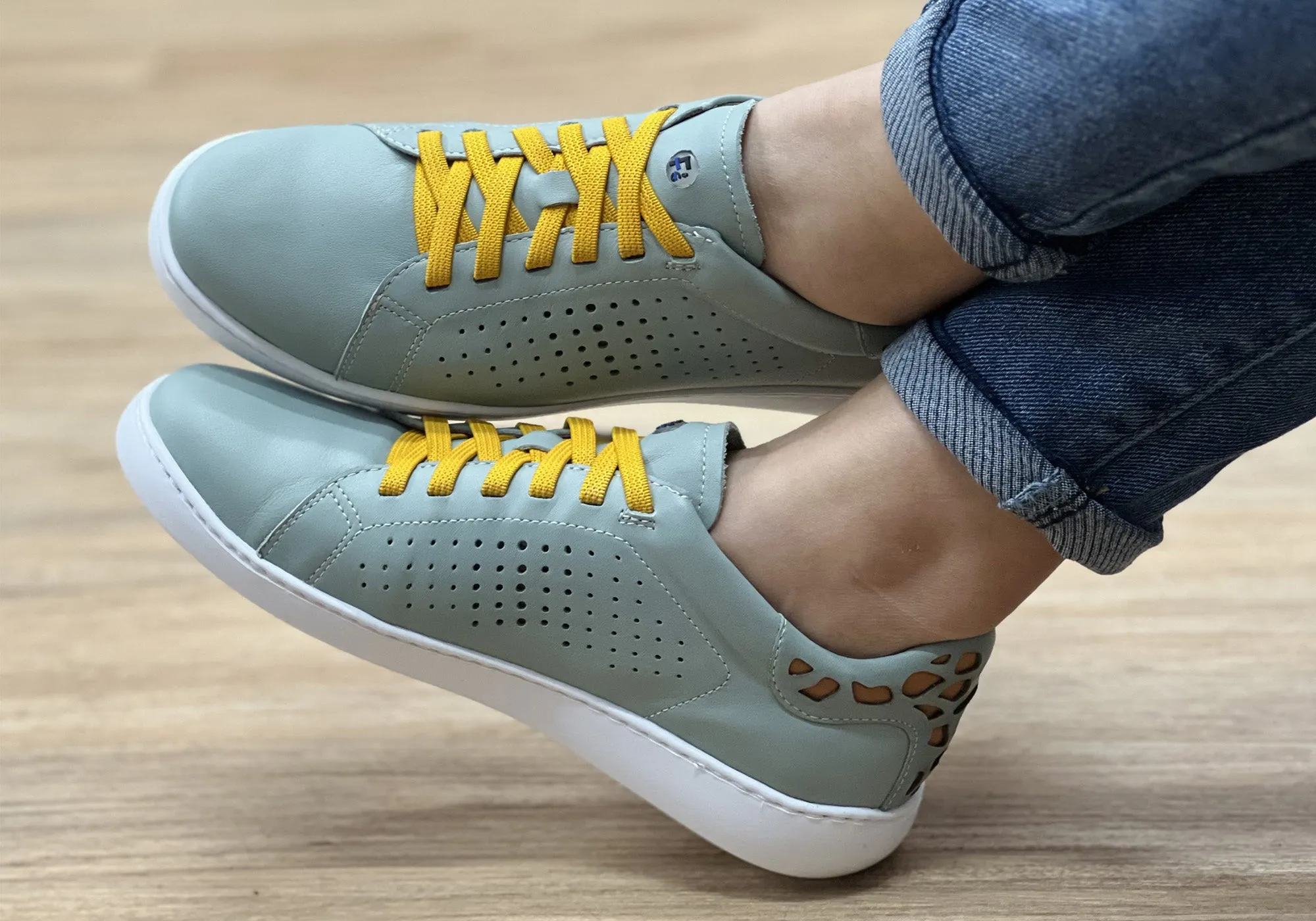 Flex & Go Abra Damen Komfort Ledercasualschuhe Hergestellt in Portugal Flex & Go Schuhe