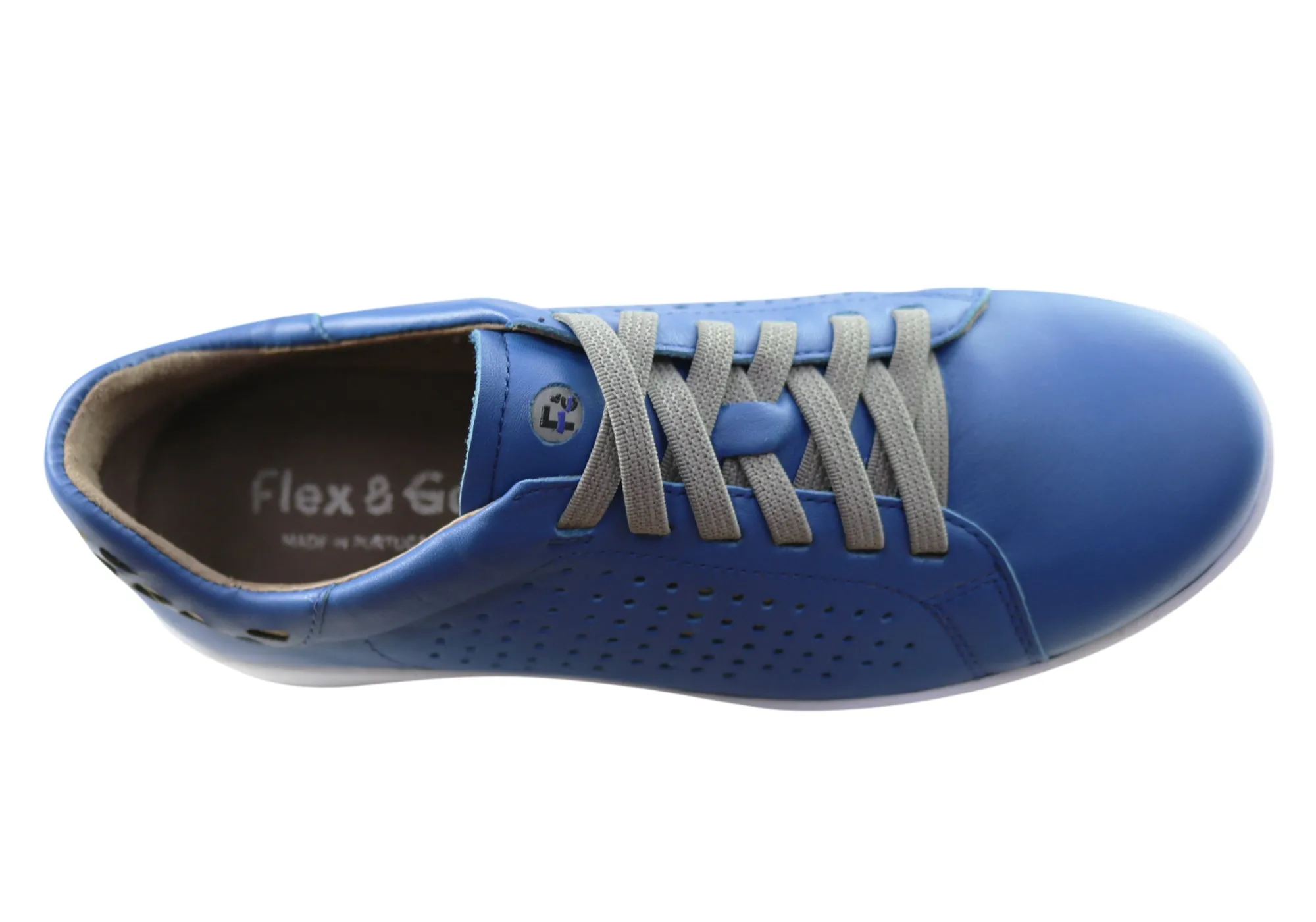 Flex & Go Abra Damen Komfort Ledercasualschuhe Hergestellt in Portugal Flex & Go Schuhe
