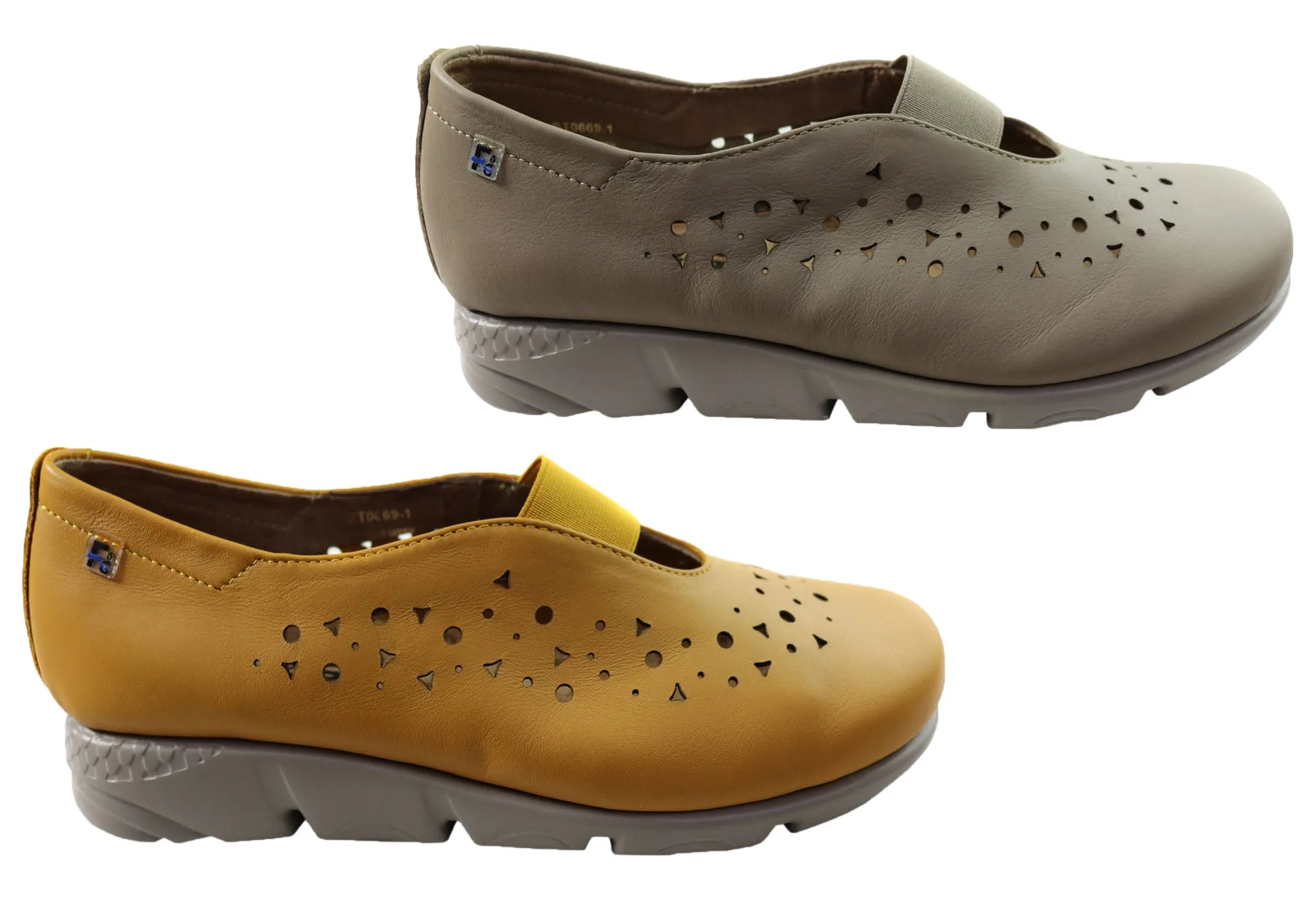 Flex & Go Anouk Damen Bequeme Lederschuhe Hergestellt In Portugal Flex & Go Schuhe