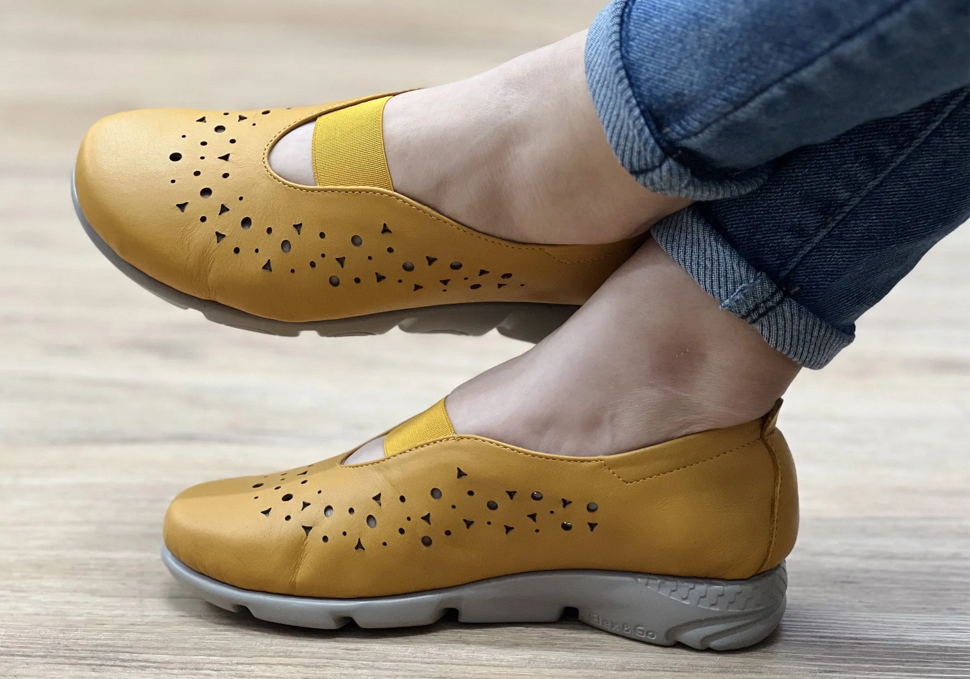 Flex & Go Anouk Damen Bequeme Lederschuhe Hergestellt In Portugal Flex & Go Schuhe