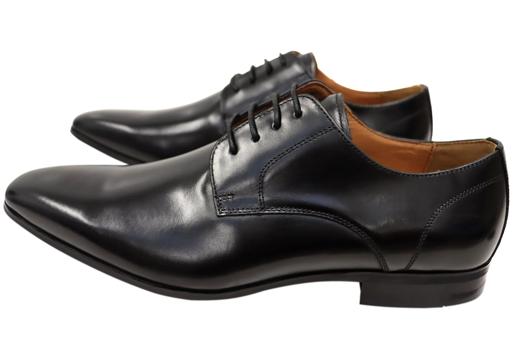 Florsheim Herren Kabul Plain Toe Derby EE Extra Weite Lederschuhe Florsheim Schuhe