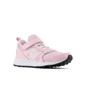 Fresh Foam 650 Bungee-Schnürsenkel mit Oberriemen - Hell-Himbeere mit Rosa Zucker - Kinder