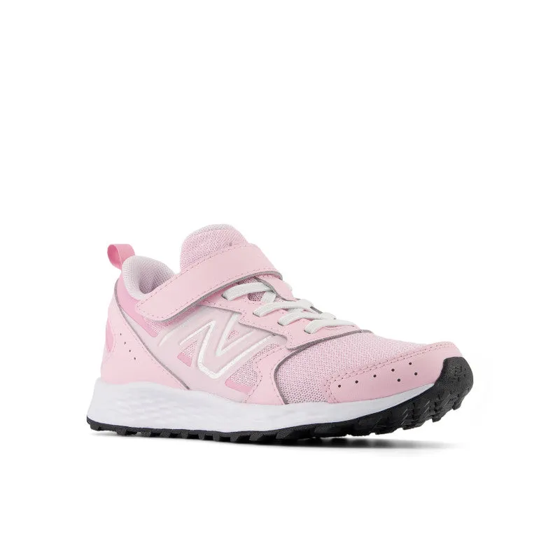 Fresh Foam 650 Bungee-Schnürsenkel mit Oberriemen - Hell-Himbeere mit Rosa Zucker - Kinder