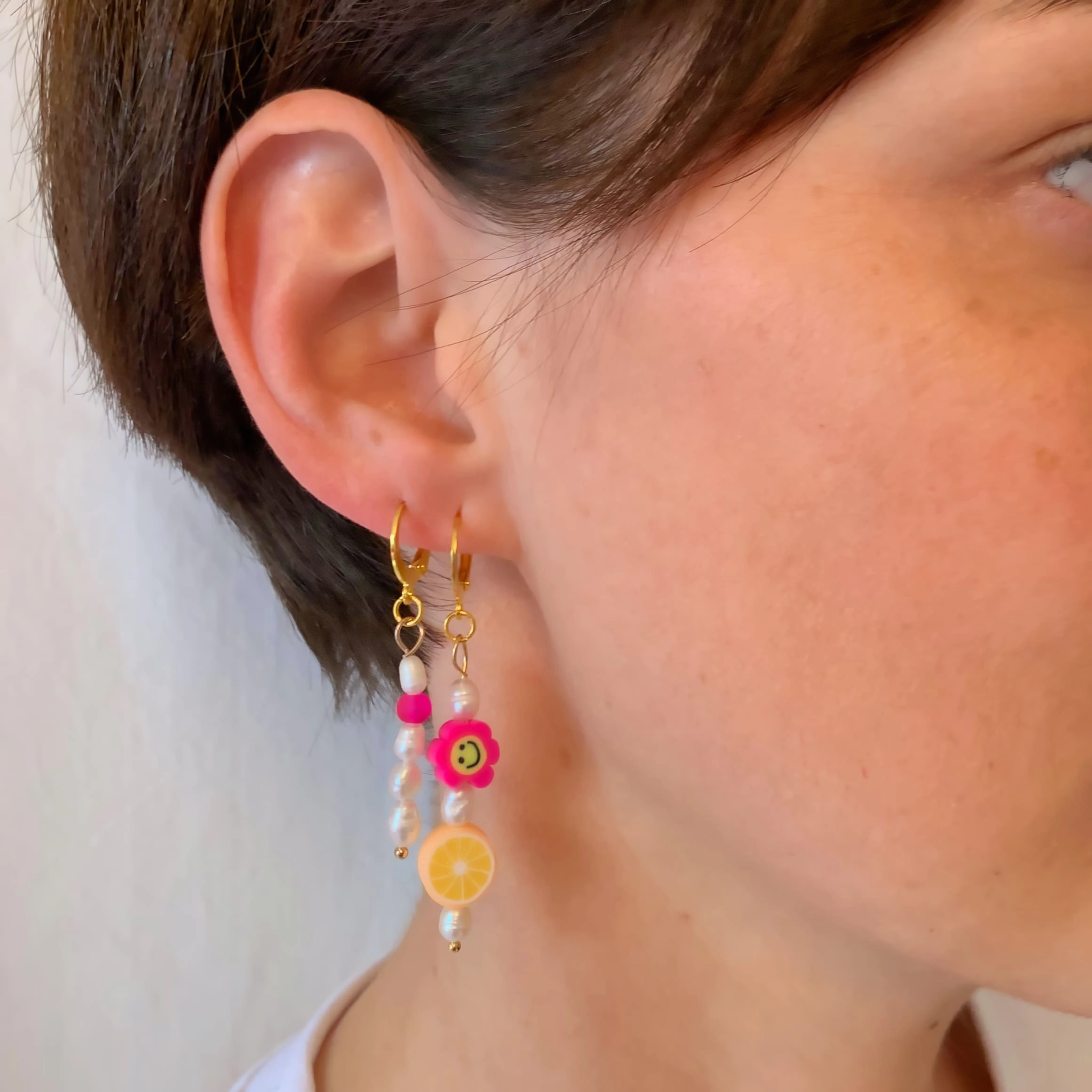 GOOD VIBES ONLY MISMATCHED EARRINGS