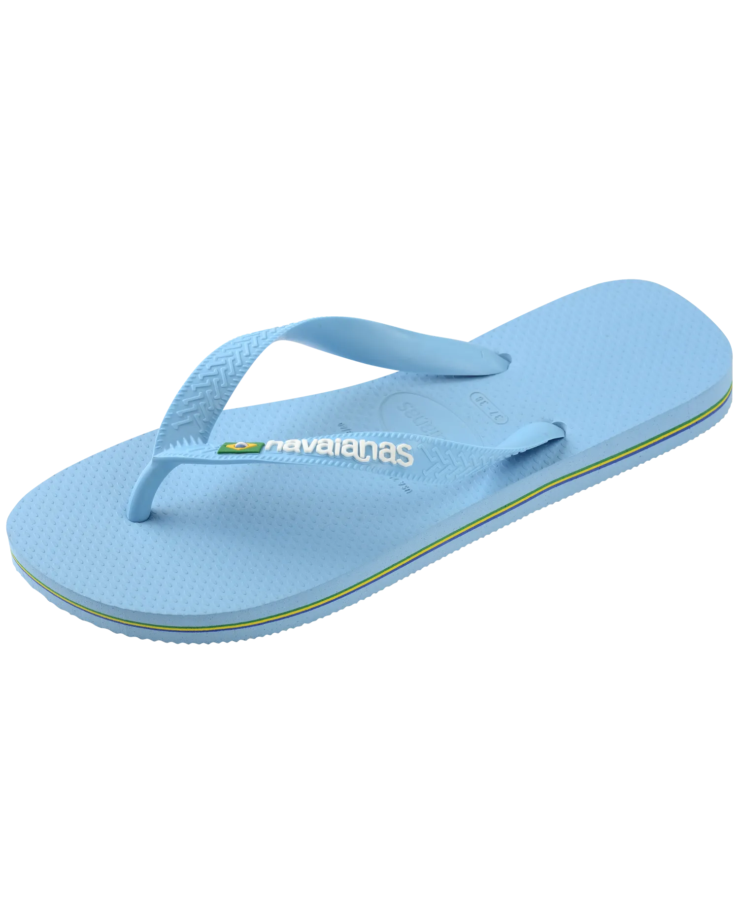 Havaianas Schuhe Brasilien Logo Flip-Flops in Blau Lavendel & Weiß