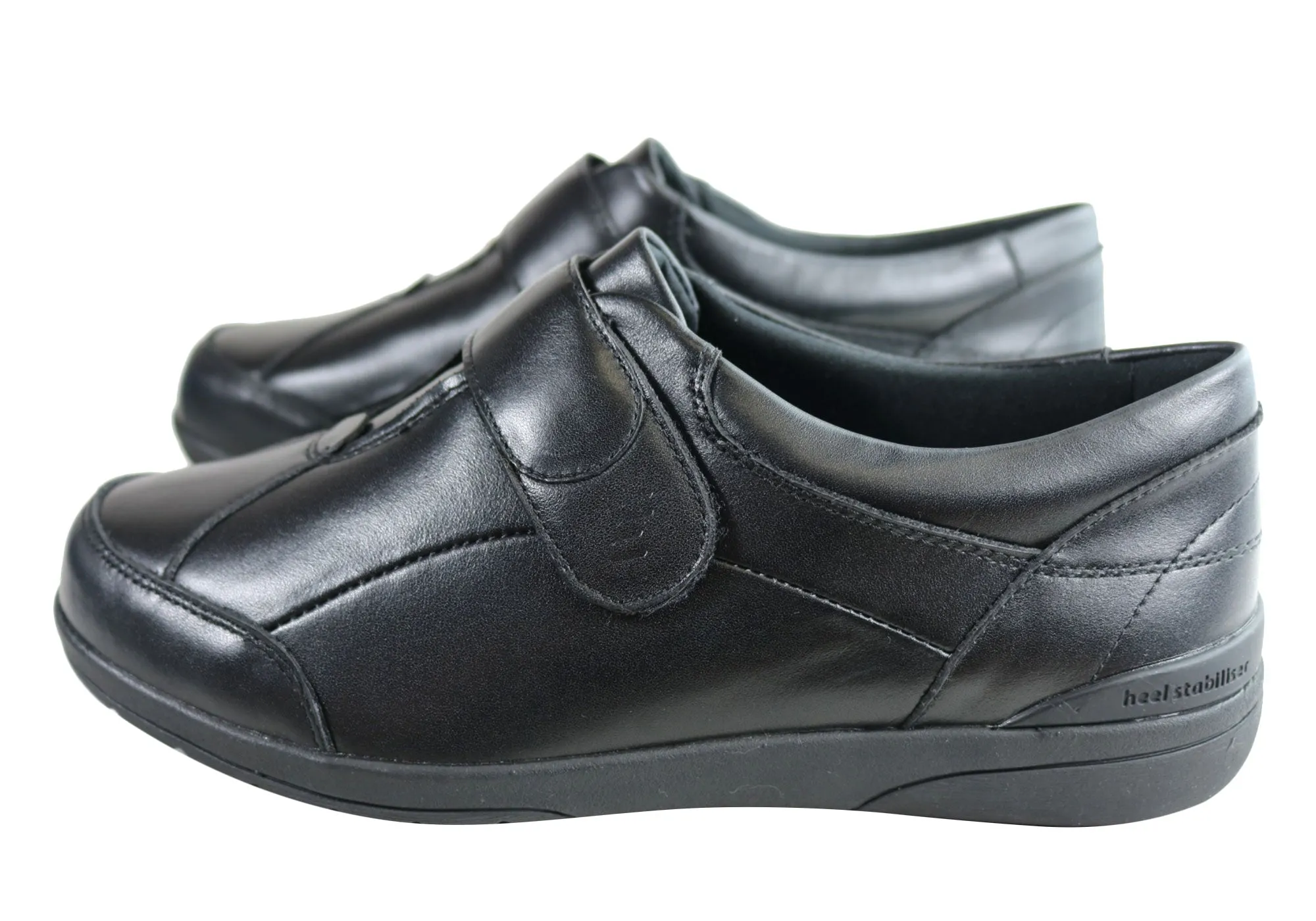 Homyped Chelsea Damen Leder Bequemschuhe Weite Passform Verstellbare Schuhe Homyped Schuhe
