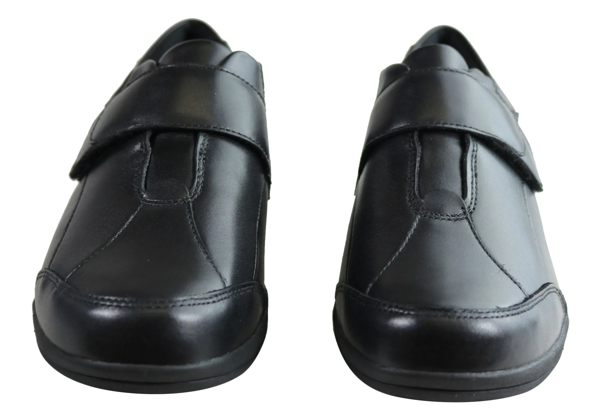 Homyped Chelsea Damen Leder Bequemschuhe Weite Passform Verstellbare Schuhe Homyped Schuhe