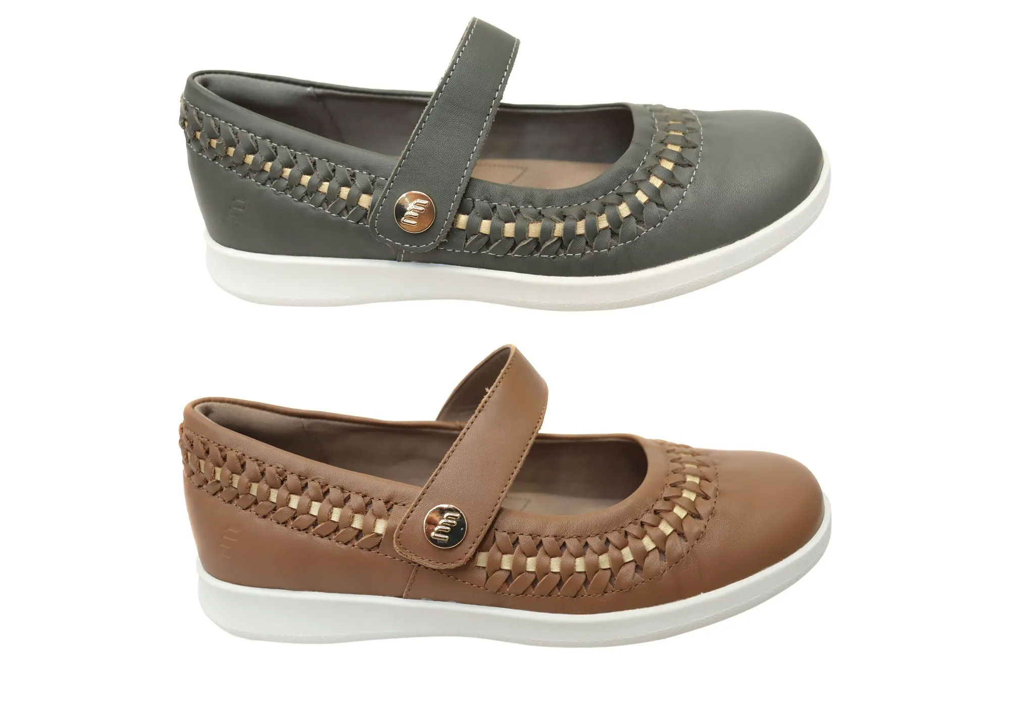 Homyped Sierra Sommer Damen Leder Bequeme Mary Jane Schuhe Homyped Schuhe