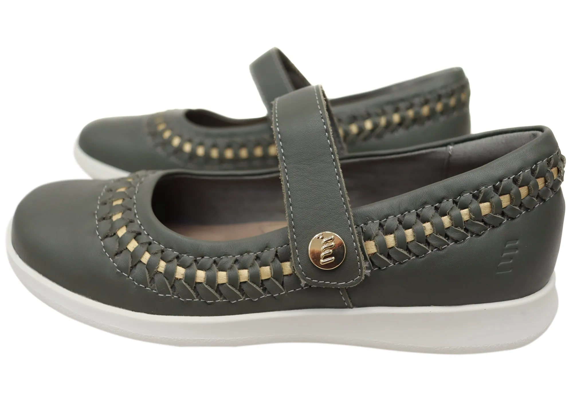 Homyped Sierra Sommer Damen Leder Bequeme Mary Jane Schuhe Homyped Schuhe