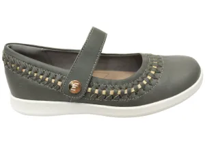 Homyped Sierra Sommer Damen Leder Bequeme Mary Jane Schuhe Homyped Schuhe