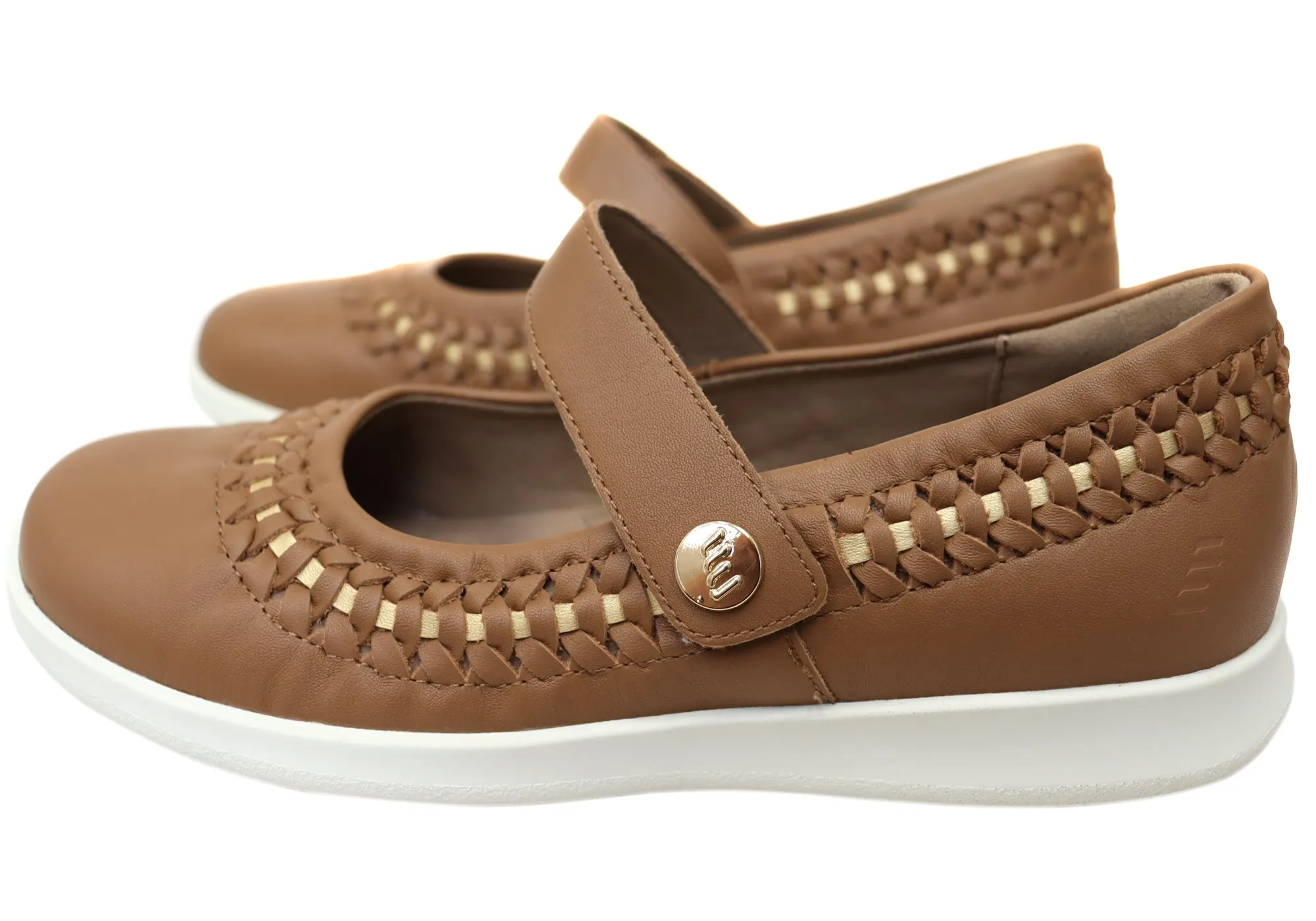 Homyped Sierra Sommer Damen Leder Bequeme Mary Jane Schuhe Homyped Schuhe