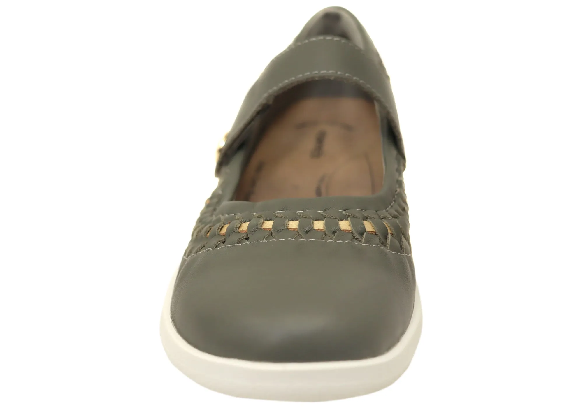 Homyped Sierra Sommer Damen Leder Bequeme Mary Jane Schuhe Homyped Schuhe