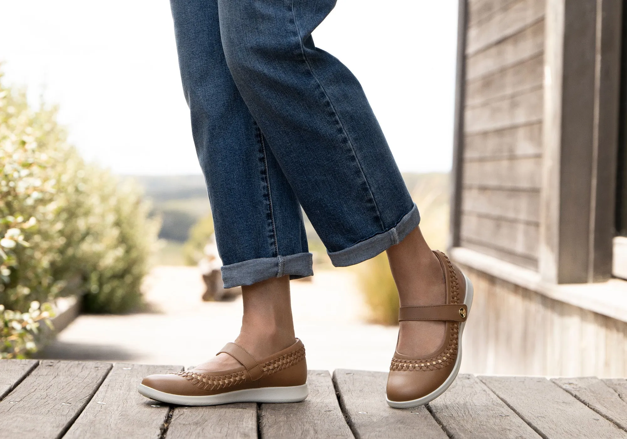 Homyped Sierra Sommer Damen Leder Bequeme Mary Jane Schuhe Homyped Schuhe